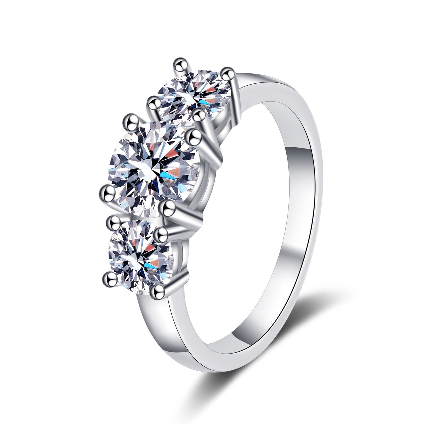 Fashionable S925 sterling silver moissanite ring #MR00021